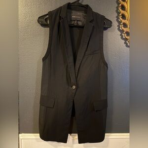 88 - BCBG Wool/viscose Blend Longline Blazer Vest From Revolve